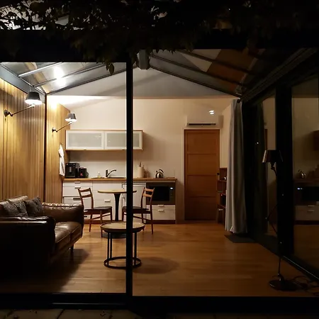 Le Mazet Des Amants, Cabane En Bois Avec Jacuzzi Privatif Avinhão Exterior foto